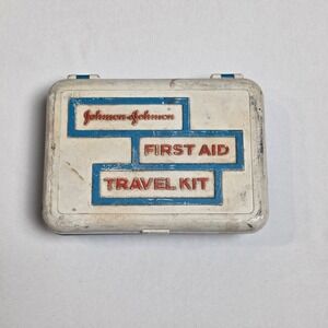 Johnson & Johnson First Aid Travel Kit Vintage with Case 1950s